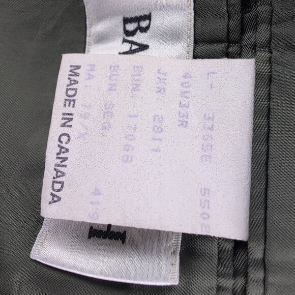 Bachrach Suit Jacket 100% Virgin Wool Men's 40W33R Double Breasted 23.5" Sleeves - Picture 3 of 10